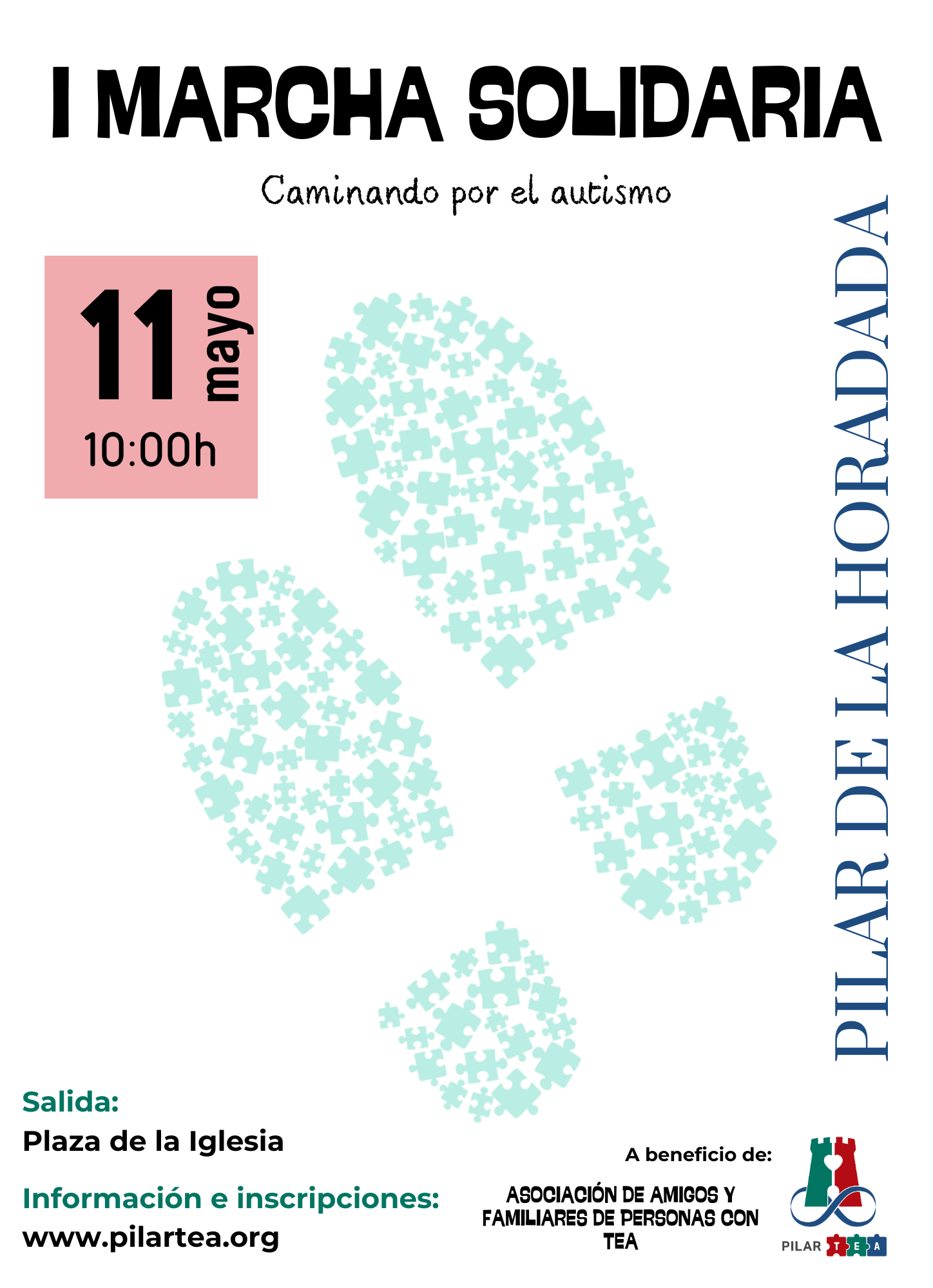 Cartel I marcha solidaria PilarTEA